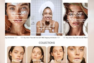 build skincare website skincare shopify beauty cosmetic store skincare website