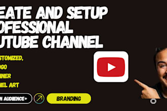 create a professional youtube channel with customized branding