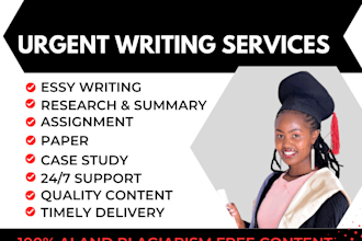 write articles, proposals, methodology for research projects