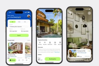 build HQ travel app, flight booking app, car rental, airbnb, ticket, hotel app
