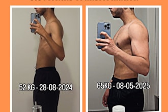 be your online personal trainer and nutritionist