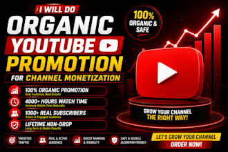 do organic youtube promotion for your podcast