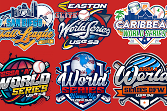 make world series nba, mlb, NFL, nhl, ncaa, ufc parody logo with your name