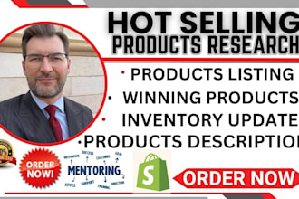 do hot selling products research product upload products description for shopify