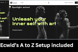 set up fully functional ecwid store from a to z