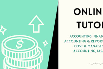 help you in financial and cost accounting and reporting courses tutoring