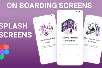design onboarding screens and splash screens for your mobile app