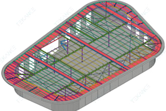 provide detailed structural steel drawings and connection details