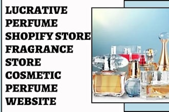 design fragrance store perfume shopify store dropshipping cologne website