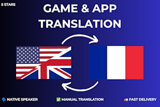 professionally translate and localize your game into french