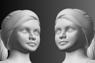 sculpt 3d model 3d miniature 3d sculpture statue metahuman 3dtoy for 3d printing