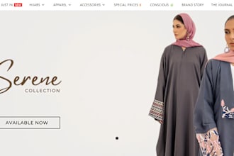 design luxury abaya website abaya shopify store islamic wears website arabica