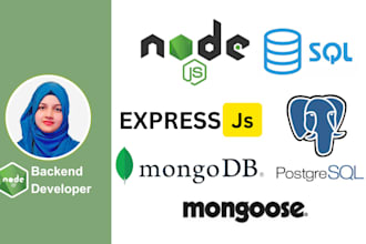be your node js express js mongodb postgres backend developer