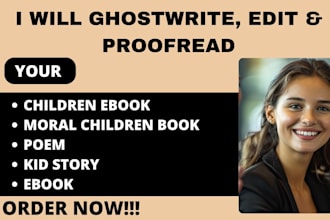 proofread edit critique and beta read your children book story book kid story