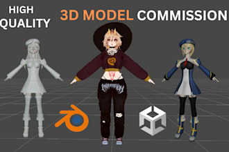 design custom vrchat avatar rig 3d model ffxiv mmd vfx upload for pc quest unity