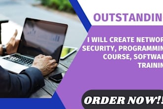create network security, programming course, software training course, handbook