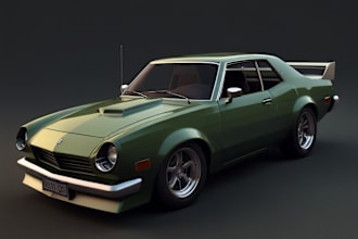 create 3d car model, 3d vehicle, 3d rendering, fivem car, 3d truck model, tanker
