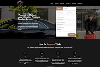create taxi website, chauffeur, limousine, vtc, taxi, taxi booking website