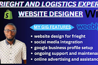 create logistics website, dispatch, trucking, cargo and freight broker website