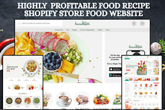design food recipe website cooking recipe shopify seasoning store food website