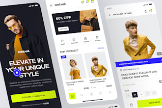 clothing marketplace app, cosmetic store app, toy subscription app