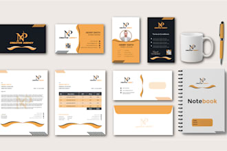 create logo and business card with all stationary items