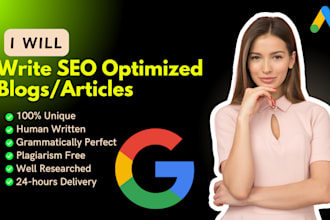 write bulk SEO articles and blog posts in english