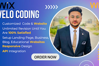 be your expert for adding custom wix features using wix velo