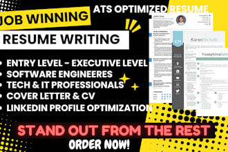 write engineering resume, tech resume, executive resume, technical ats resume cv