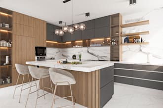 create a functional and stylish 3d kitchen design