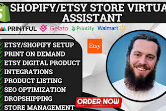 be your etsy shopify walmart dropshipping virtual assistant etsy wix pod store