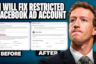fix any facebook ad account, business manager, profile and page issues