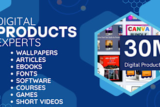 provide digital products, presets articles courses etc