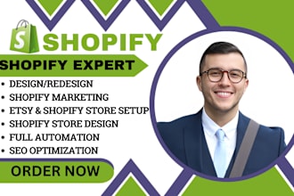 design converting shopify dropshipping store bigcommerce website wix printful