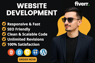 build custom websites, HTML CSS js, PHP laravel, full stack, front end developer