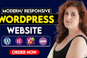 develop modern wordpress website design responsive or wordpress blog