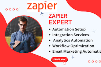 setup zapier automations, zapier integrations and zapier webhook expert