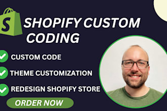 do shopify bug fixing, custom coding and theme customization