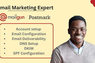setup mailgun and postmark for email marketing
