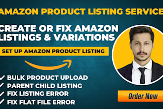 create amazon variation listing and fix amazon listing issues
