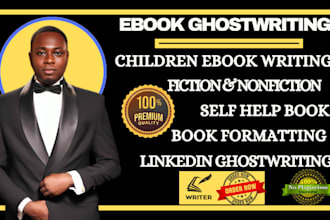 ebook writer, amazon ebook ghostwriter, self help book writer, ghostbook writer