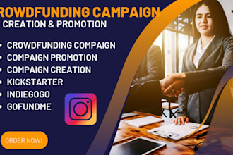 do crowdfunding campaign creation promotion on kickstarter indiegogo gofundme