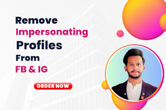 remove impersonating profiles on instagram and facebook