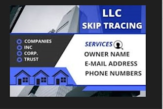do llc business skip tracing