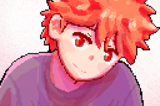 draw you a pixel art portrait for your character anybody