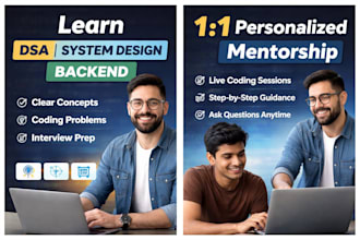teach dsa, system design and backend development