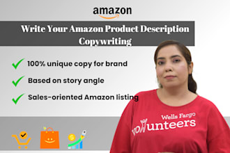 do sales oriented amazon listing, product description copywriting
