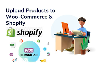 do product listing simple and variable on shopify ebay and woocommerce