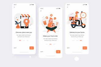 develop pickup and delivery app, courier parcel delivery app, food delivery,