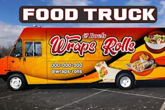 make unique food trucks, food truck wrap designs, and food trailer